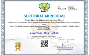 Sertifikat akreditasi 2022